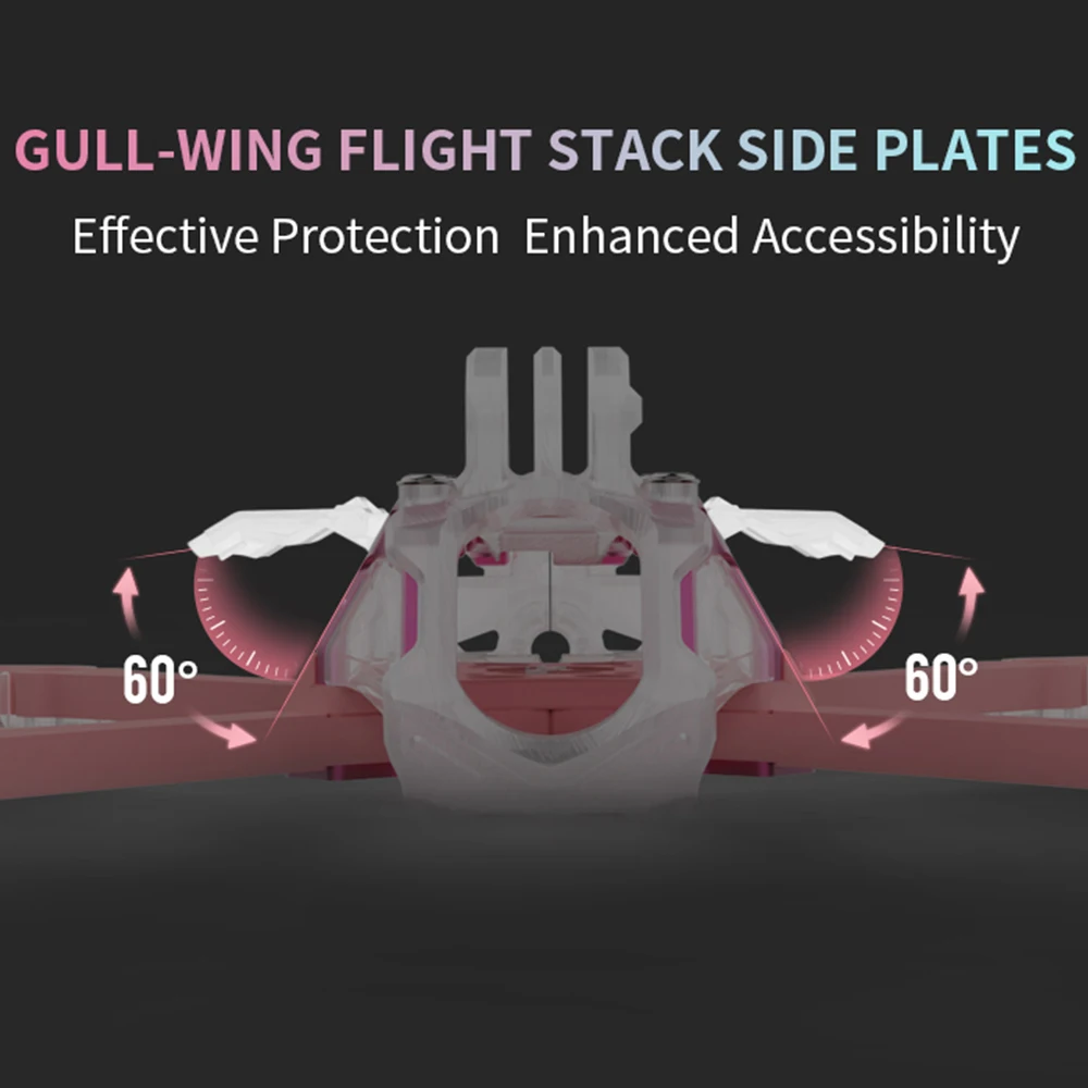 Axisflying Bando 5 5 Inch FPV Drone Frame Kit, True X Design for Freestyle Racing & Cinematic Shooting, High Strength Lightweigh thumbnail 3