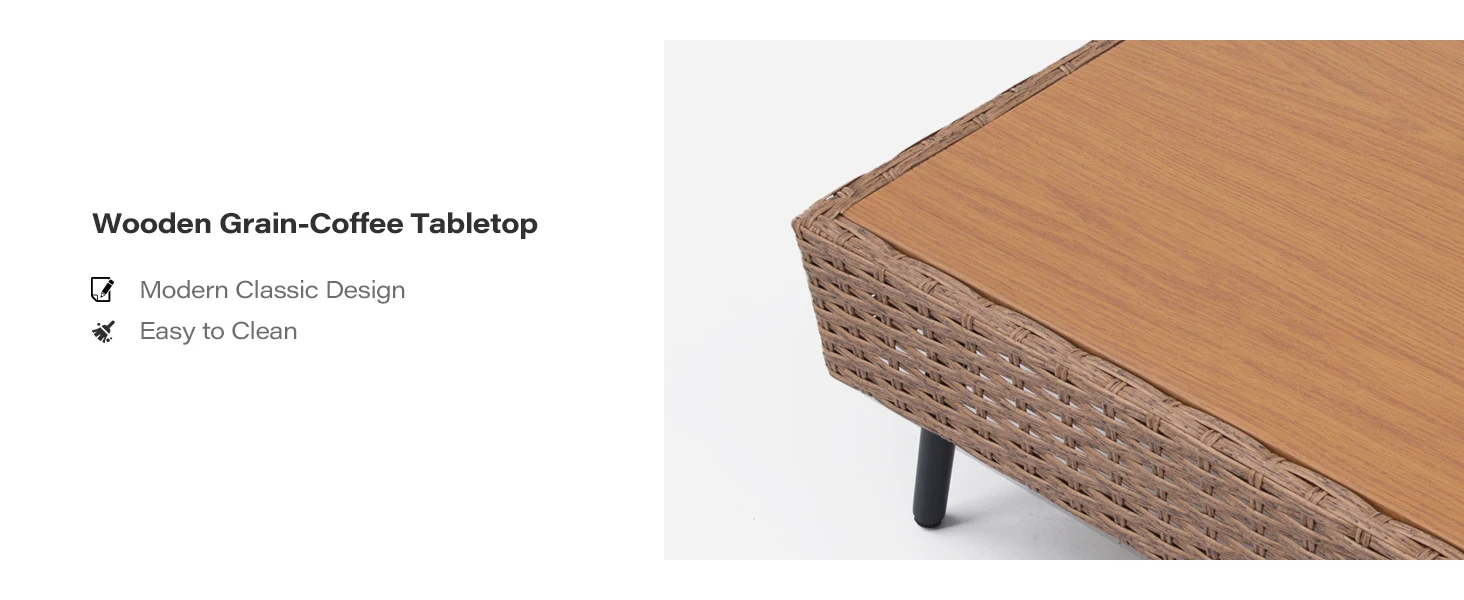 Wooden Grain-Coffee Tabletop