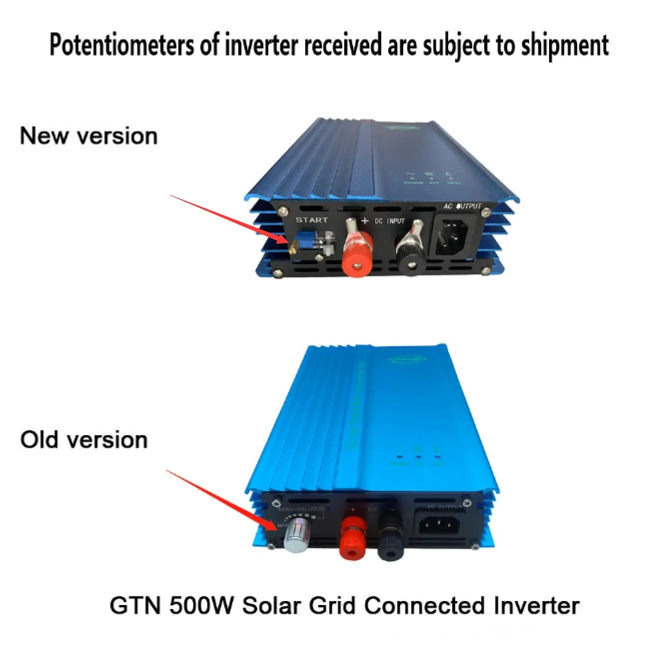 MPPT 500W Micro Grid Tie Inverter Pure Sine Wave for Solar PV Panels 12V  24V Adjustable Battery Discharge