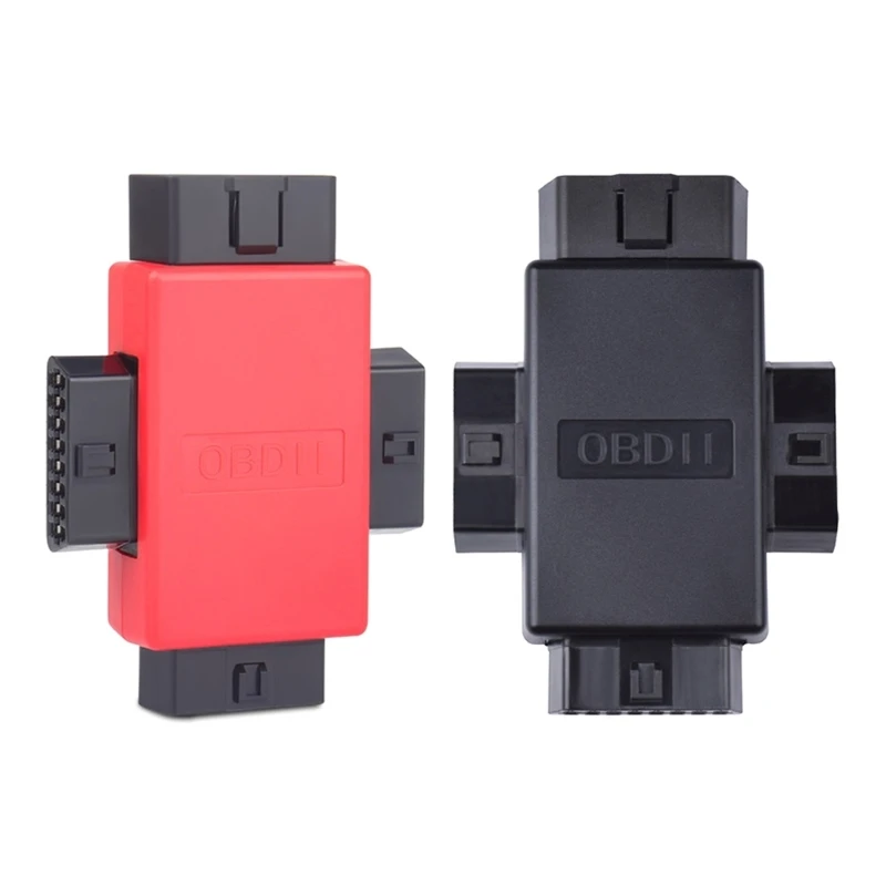 OBD2 Full 16 Pin Male to 3 Female 1 to 3 OBD Cable Splitter Converter Adapter 2pcs e26 e17 e12 male to e26 e27 female lamp base lamp holder converter socket adapter with switch for bulb lights