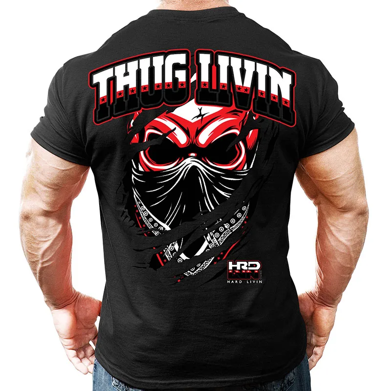 

2022 summer new men's gym T-shirt fitness fitness fashion men's short T-shirt top