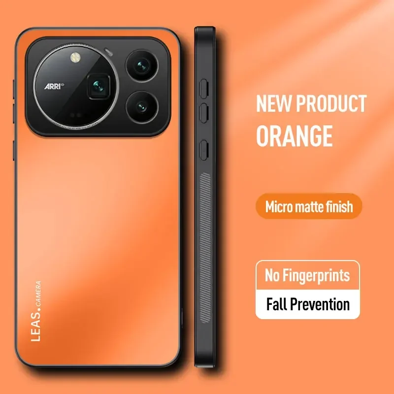 Luxury Frosted Glossy Armor Phone Case with Rotating Holder and Anti-Drop Protection