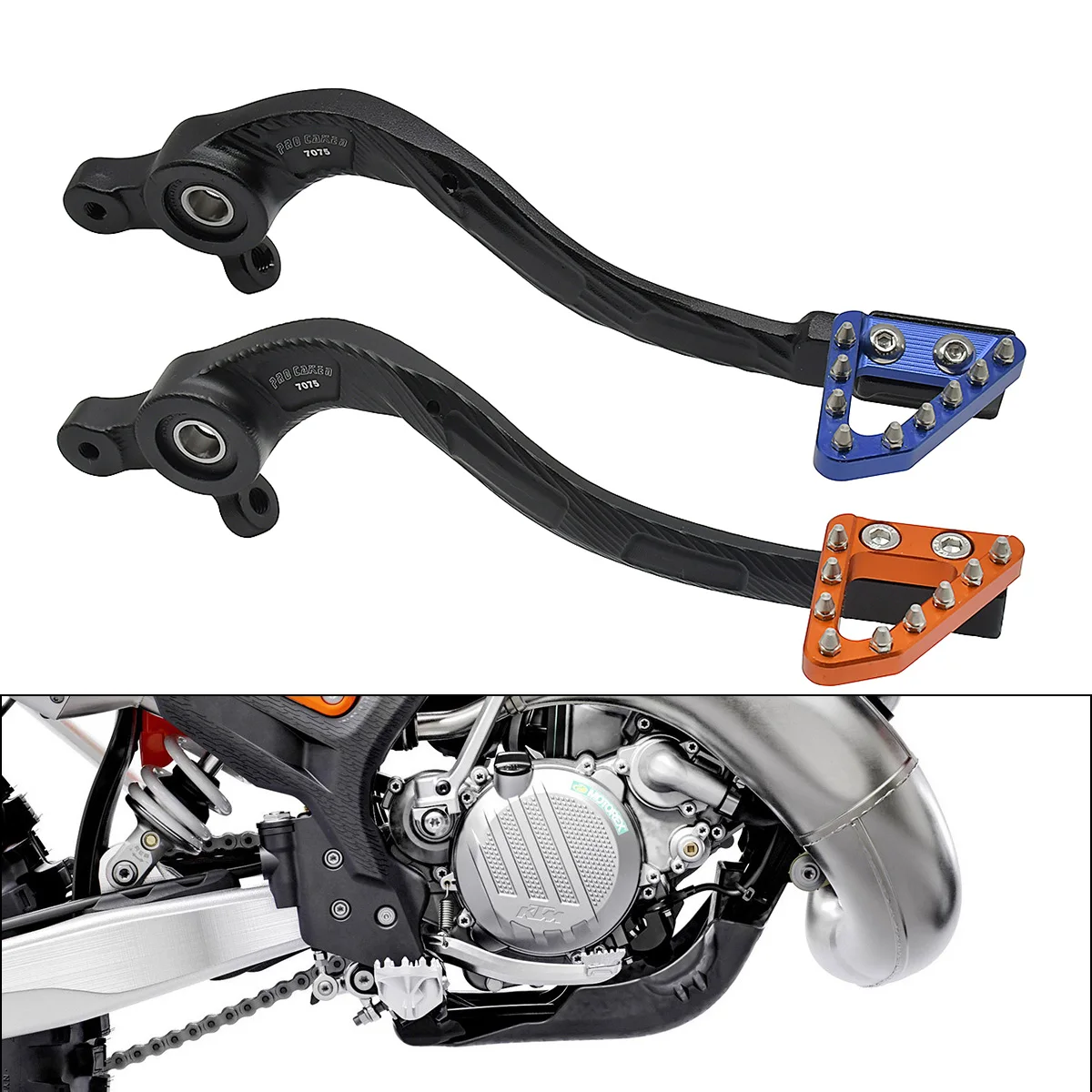 

Motorcycle CNC Rear Foot Brake Lever Pedal For KTM 125-500cc SX XC XCW EXC EXCF For Husqvarna TC TE TX FE 2017 2018 2019-2022