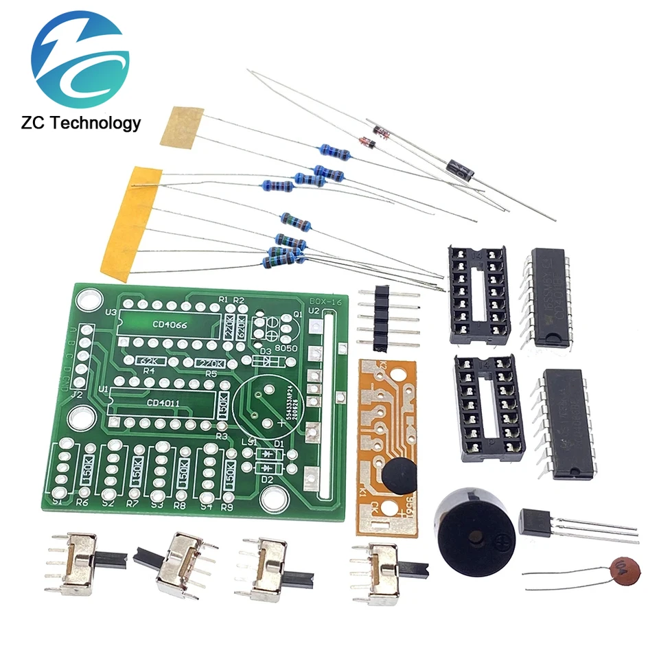 Kit Fai-da-te Modulo Suoneria Musicale 16 Canzoni - Scheda Elettronica Per Progetti DIY