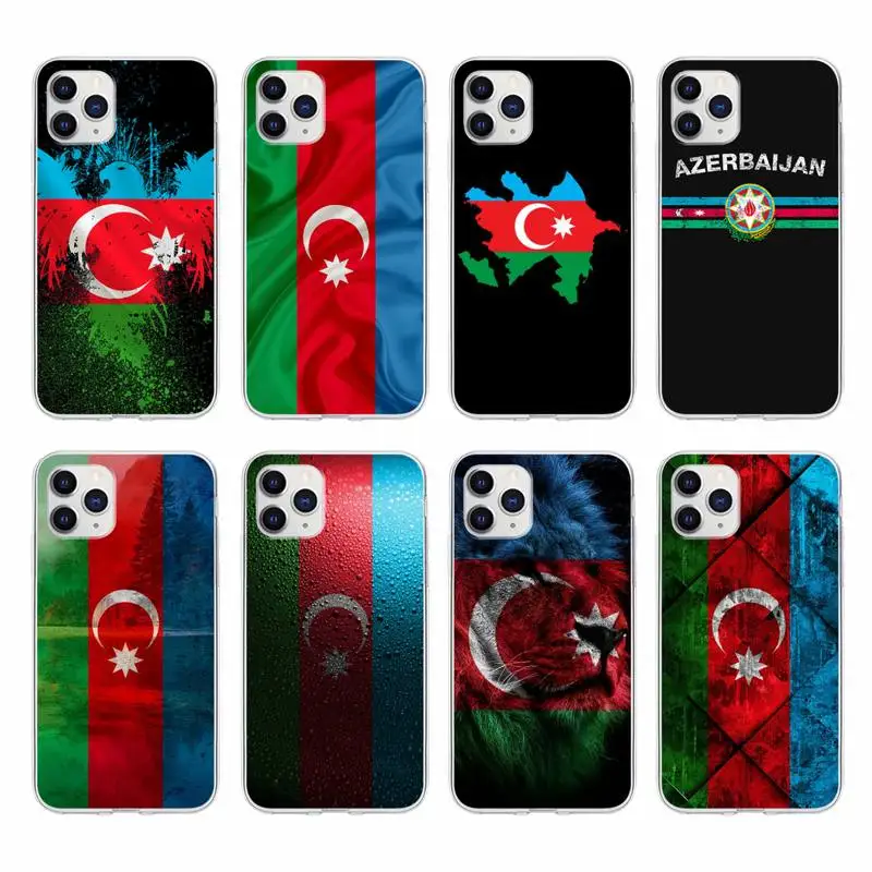 Чехол для телефона с флагом azerjan Buta Samsung S20 Fe Lite S21 S30 Ultra S8 S9 S10 E Plus прозрачный чехол |