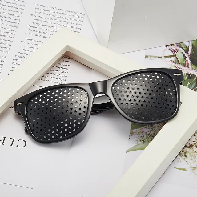Anti-myopia Astigmatism Glasses with Holes Vision Correction Fatigue Pin Hole Glasses Eyesight Improvement Riding Equipment 1