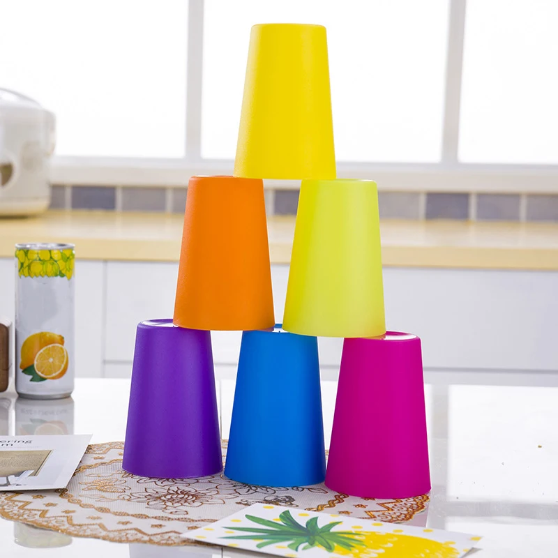 Belle Vous Bicchieri Di Plastica Rigida Colorati, Riutilizzabili, 400 Ml, Set Da 9 - 3 Colori (lime, Lavanda, Acqua) - Senza BPA, Lavabili In Lavastoviglie, Per BBQ, Picnic, Spiaggia
