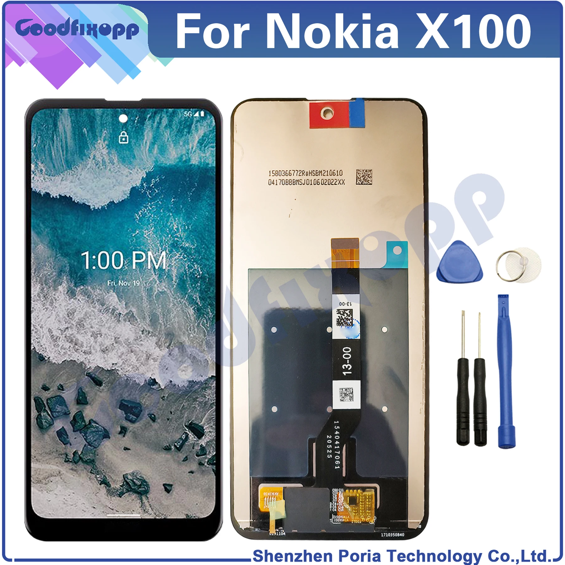 

ЖК-дисплей с сенсорным экраном и дигитайзером в сборе для Nokia X100