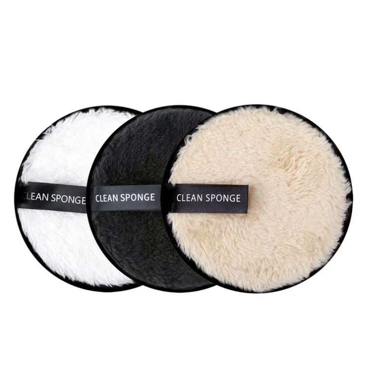 Eco-Friendly Reusable Makeup Remover Pads - Soft Cotton & Microfiber Cleansing Sponges (3-Pack)