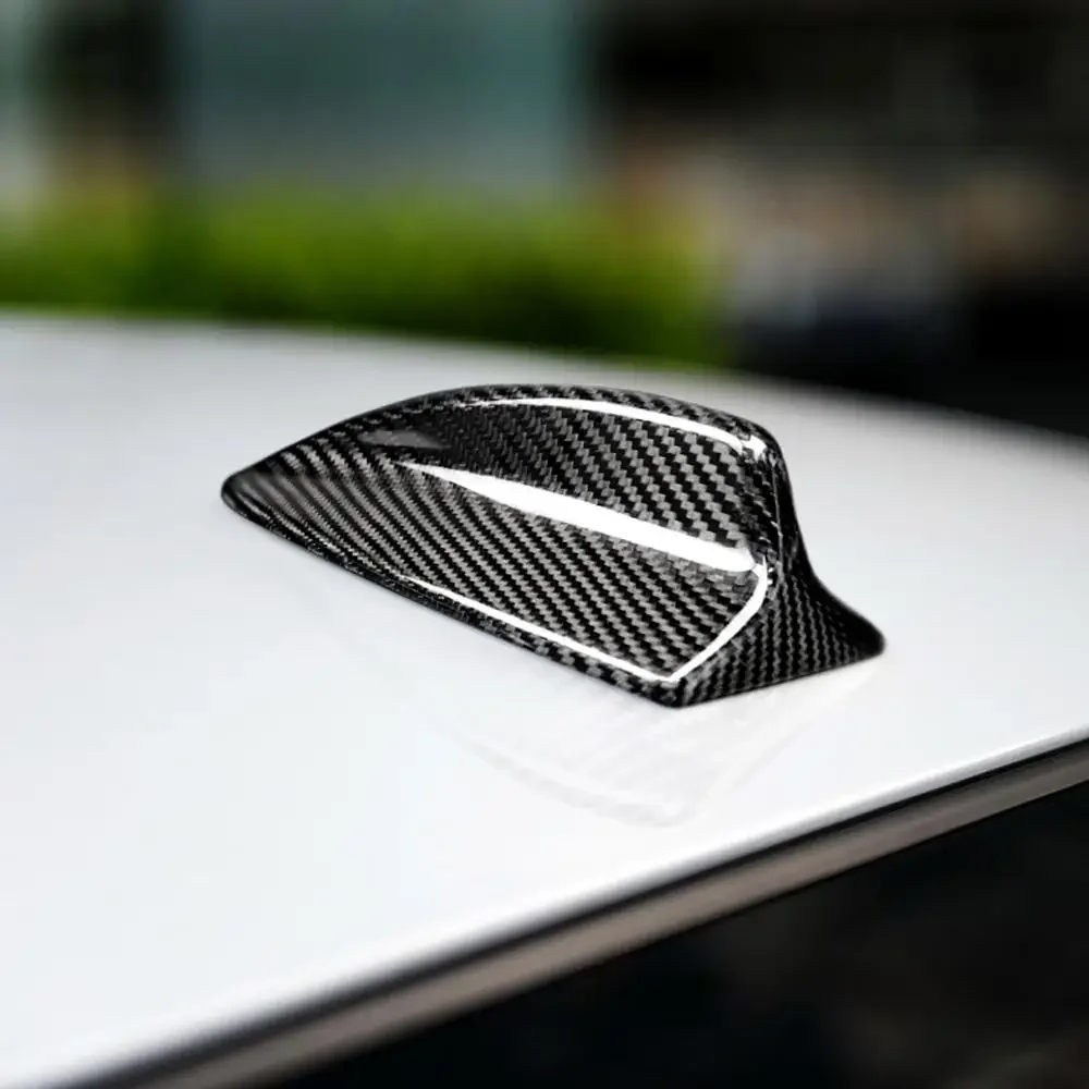 

Car Carbon Fiber Antenna Shark Fin Cover Trim Auto Roof Decorative Antenna For BMW E46 E90 E92 M3 Car Accessories
