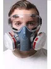  Silicone gas mask comprehensive protective mask dust-proof chemical spray paint special pesticide formaldehyde welding 