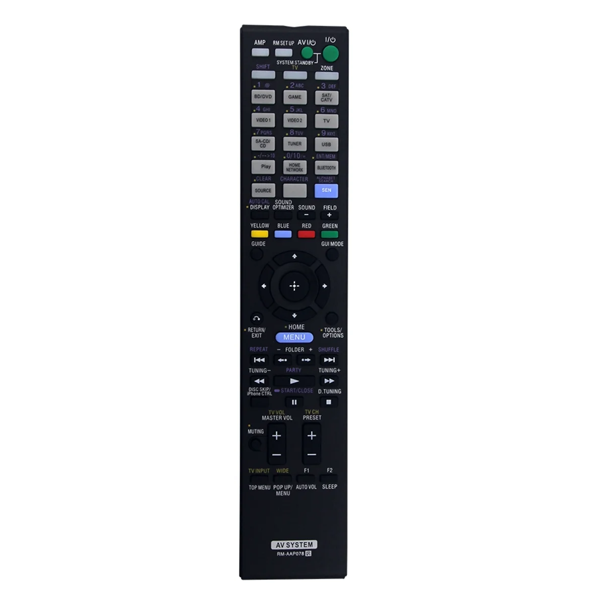 Hot sale Replace RM-AAP078 Remote Control for AV SYSTEM Remote Control