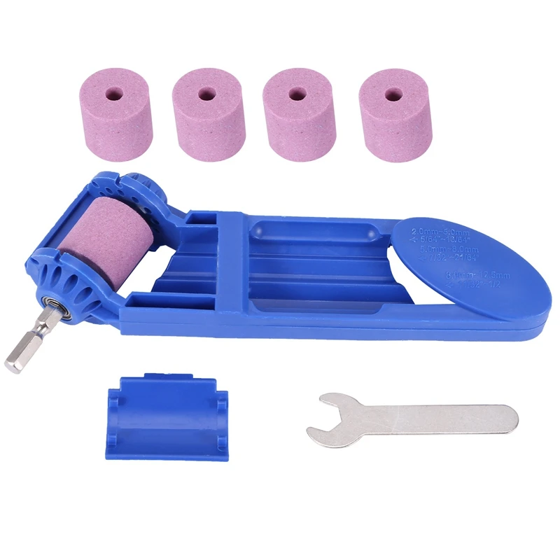 

AT14 2-12.5Mm Drill Bit Sharpener Portable Corundum Grinding Wheel Tool Corundum Resisting Drill Polishing Grinder Wheel Tool