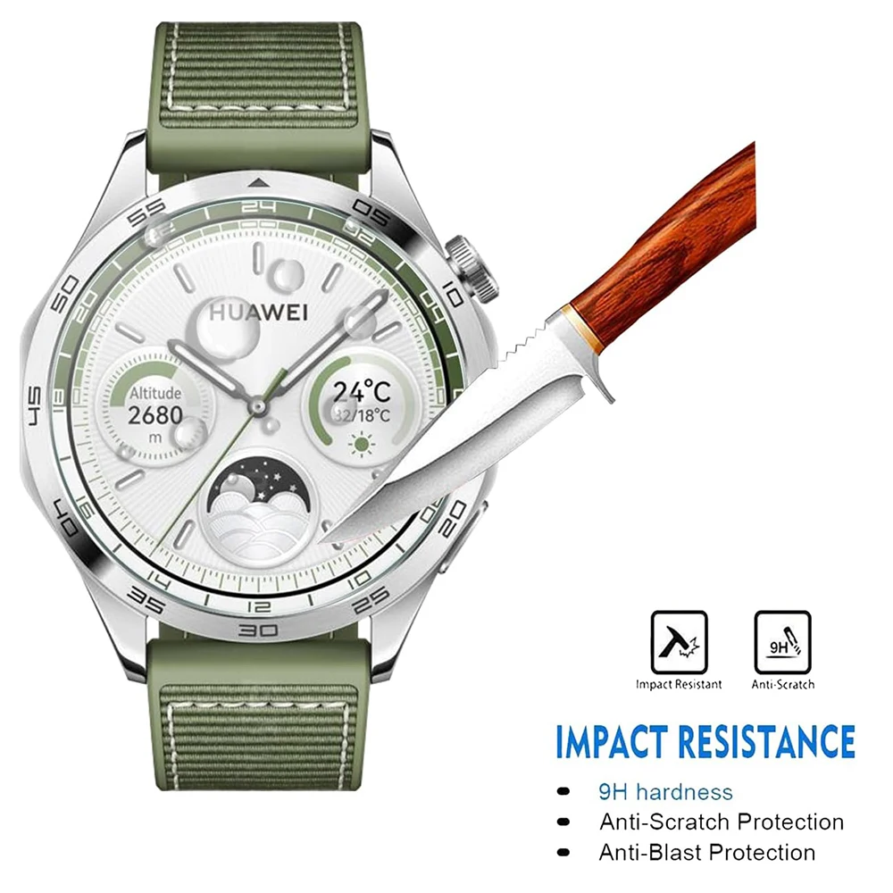 Premium Tempered Glass Screen Protector for Huawei Watch - Anti-Shatter Protective Film