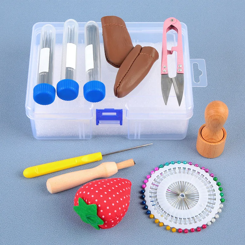 52PCS Set Felting Needles Kit Wool Needle Felting Supplies With 8-Needle Tool Sewing Pinsn Foam Mat wool felting kit needle felt kit wool felting needles needle felting mat