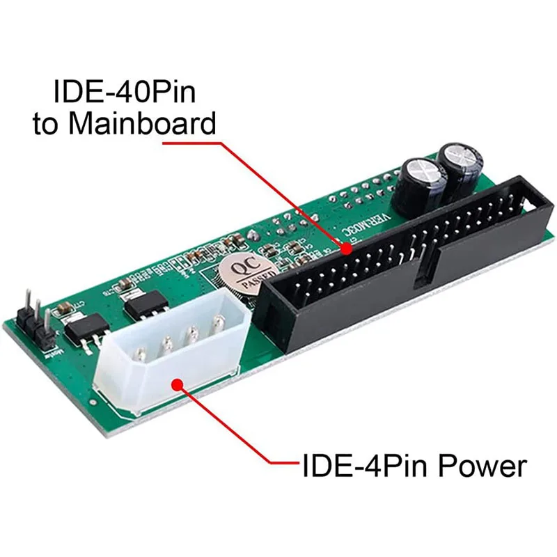 Sata to IDE Adapter Converter 2.5 Sata Female to 3.5 inch IDE Male 40 pin port  1.5Gbs Support  ATA 133 100 HDD CD DVD Serial — view 5