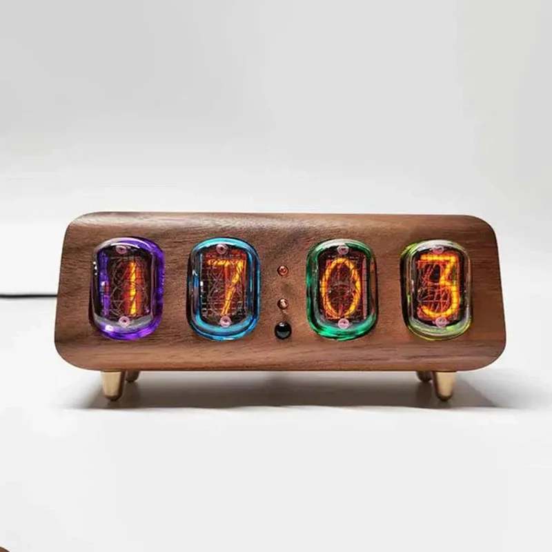 Retro Nixie Tube Digital Clock Creative Electronic Table Clocks Nordic Living Room Decoration Ornaments Smart Bluetooth Control digital clock,table clock,nixie tube clock