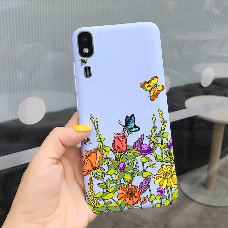 Shockproof Silicon Soft TPU Back Cover with Cartoon Cat Design - Phone Case