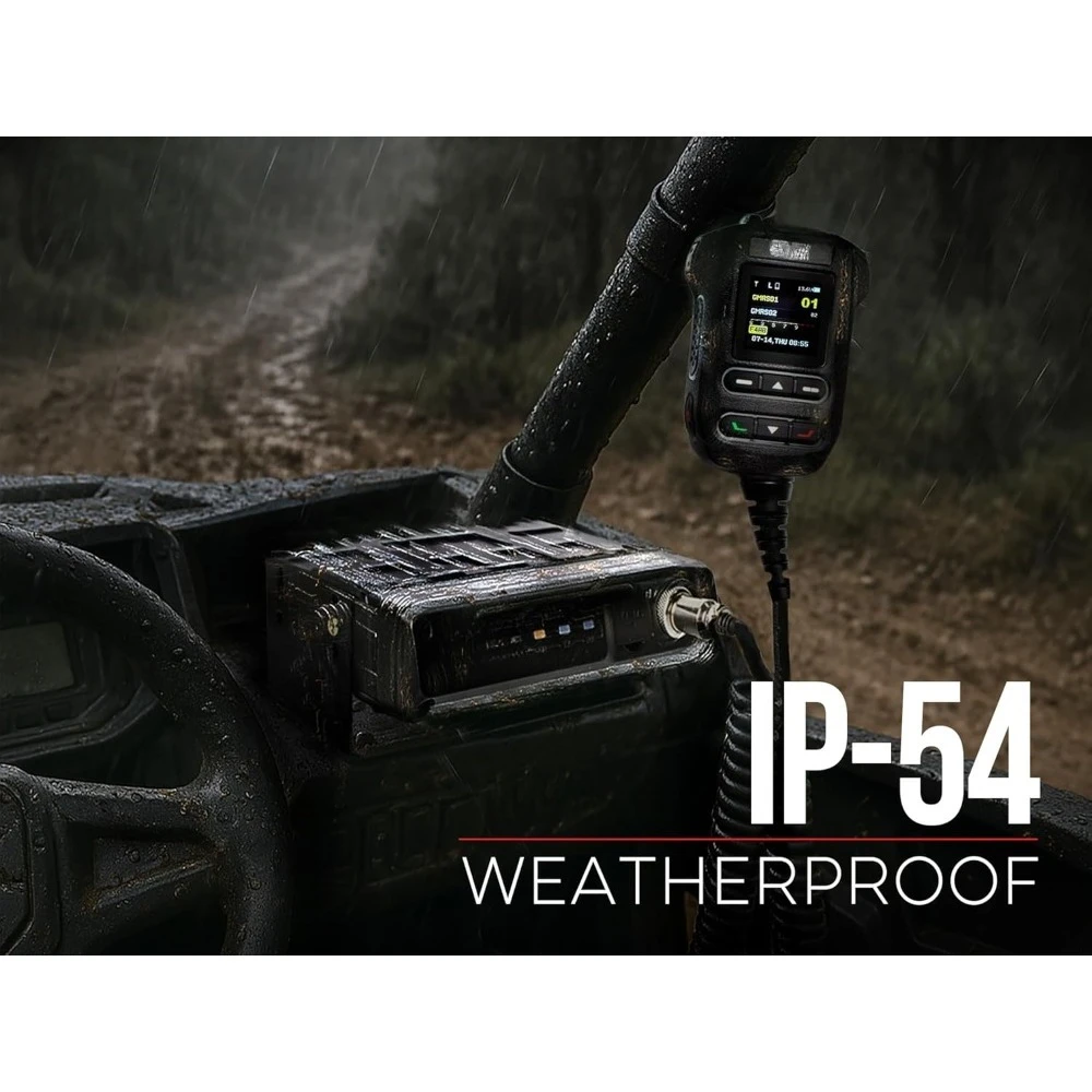 US Shipping 50 Watt GMRS Base Station Radio IP54 Waterproof Bluetooth GPS NOAA Dual Band VHF UHF Scanner Long Range Two Way