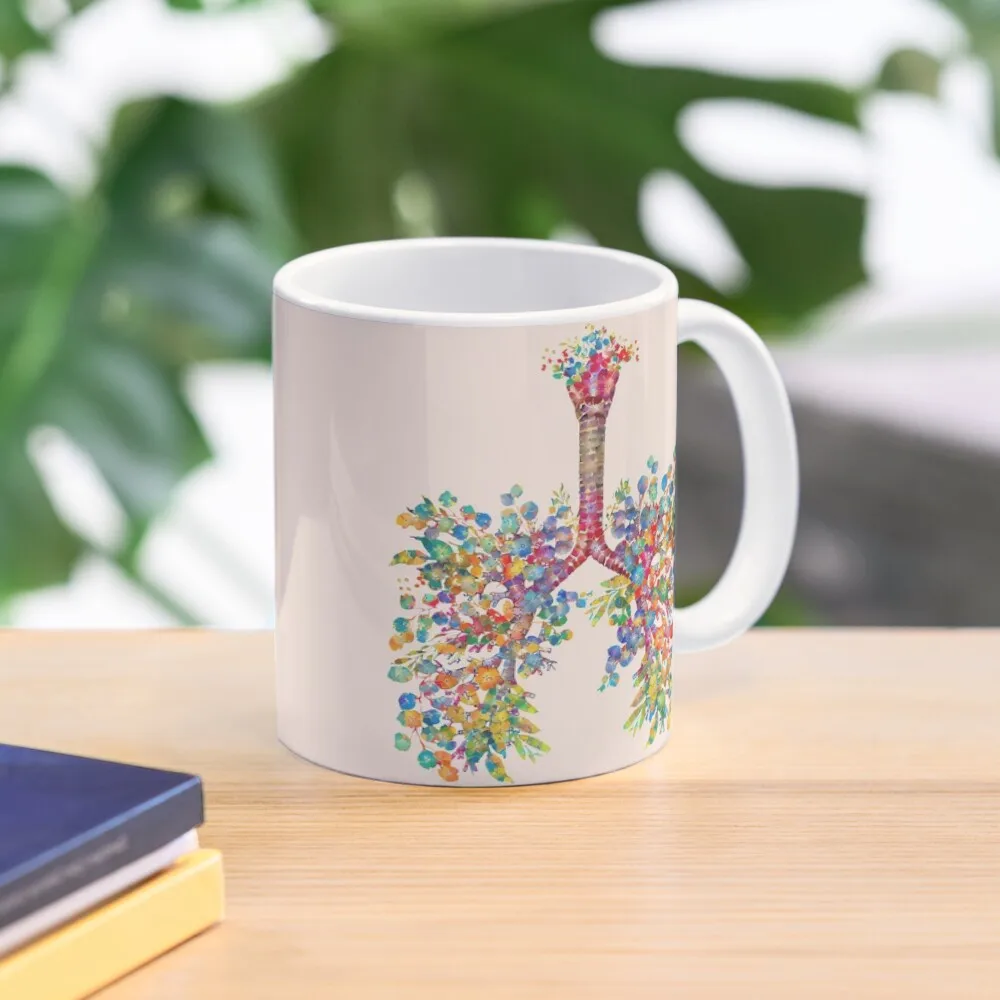 

Floral Lungs, colorful flowers, healthy lung, lungs cancer, respiratory therapist, cystic fibrosis Coffee Mug