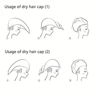 1pc Quick-Drying Hair Cap For Women Absorbent Coral Fleece Shower Cap With Thickened Towel For Hair Drying And Wrapping 5