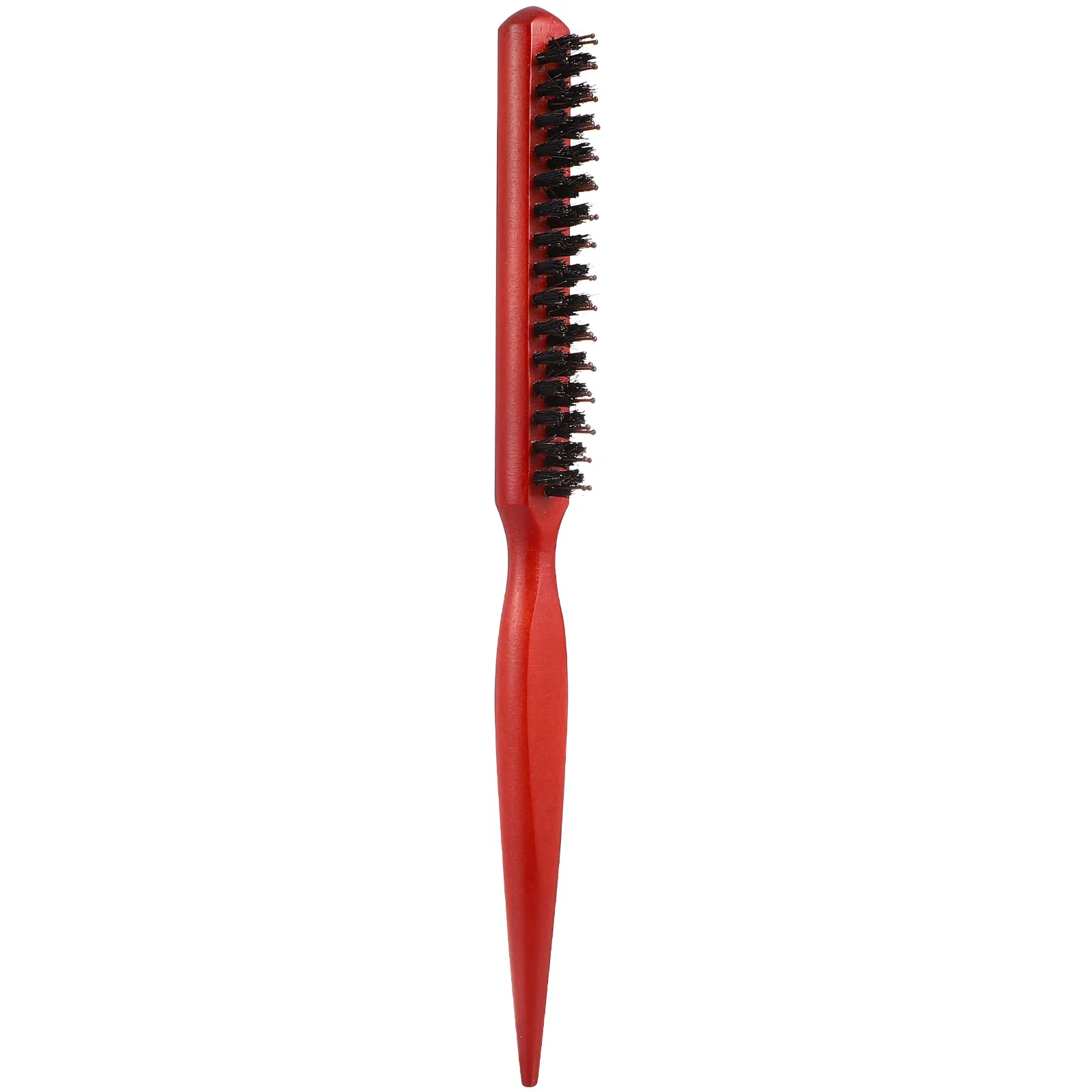 

Bristles Hair Comb Wooden Handle Hair Brush Pointed Tail Hairdressing Comb Hair Styling Brush (Random Color)