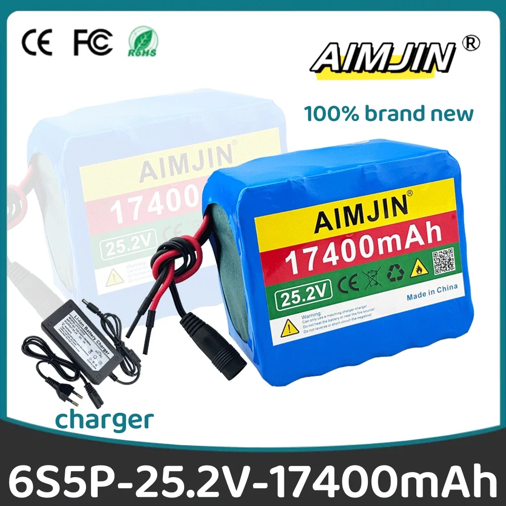 

6S5P 25.2V 17400mAh 18650 lithium battery pack ,For battery Outdoor power supply, etc