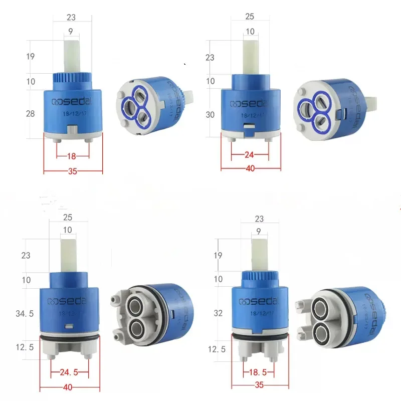Faucet Cartridge Faucet Valve 35 mm/40 mm Ceramic Cartridge Spain SEDAL Brand