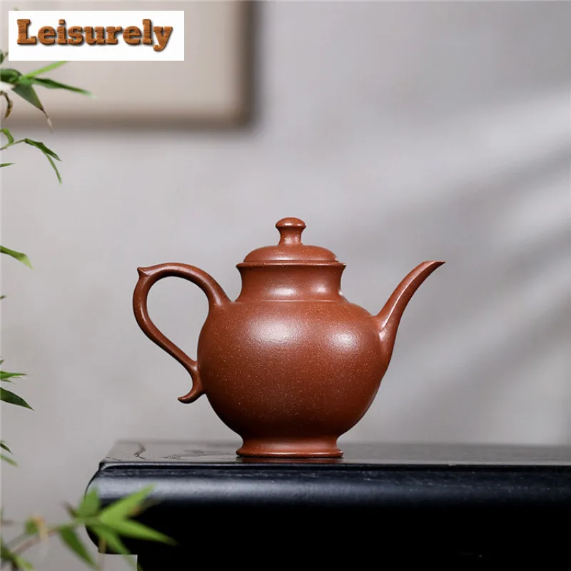180ml Elegant Yixing Purple Clay Teapots Handmade Gyokuro Pot Raw Ore Downhill Mud Kettle With Filter Chinese Zisha Tea Set Gift