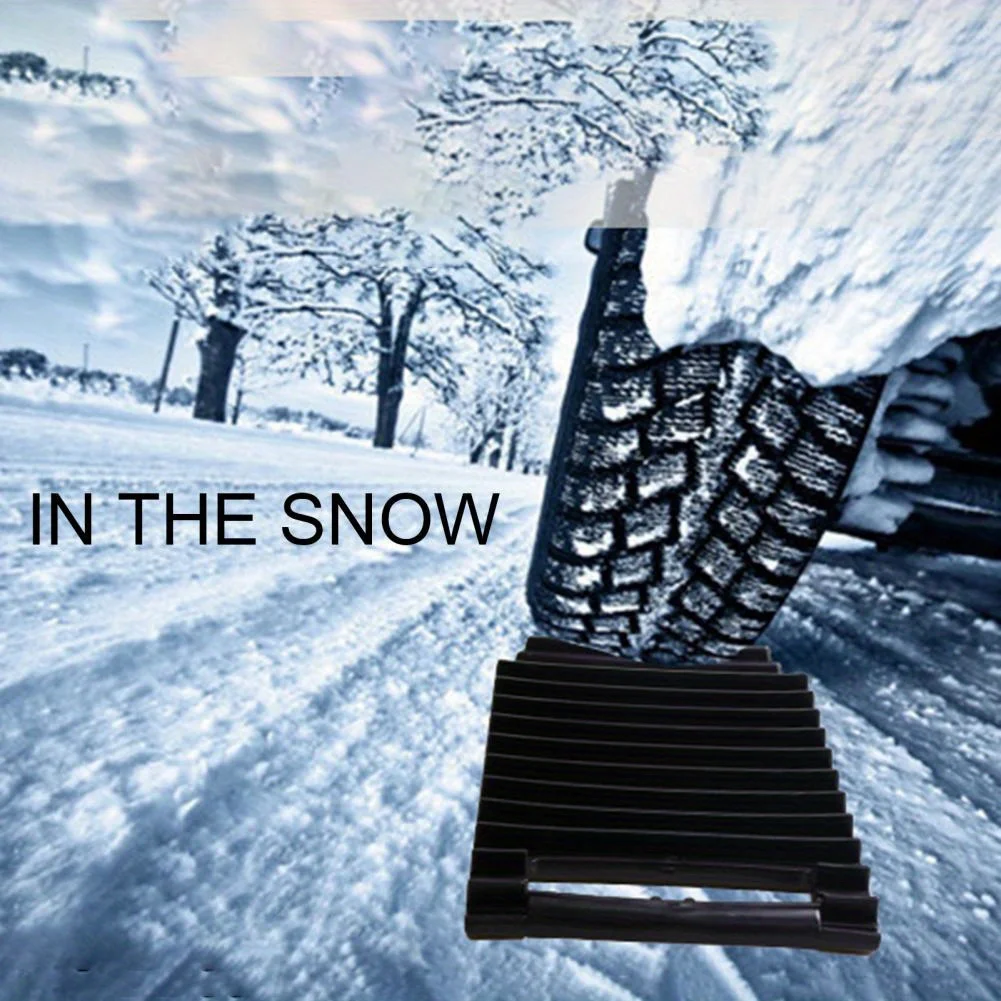 Car Tire Anti-skid Emergency Traction Mat-Durable Anti-skid Stabilizer Mat for Snow, Mud, Ice, Sand Snow Extrication Plate