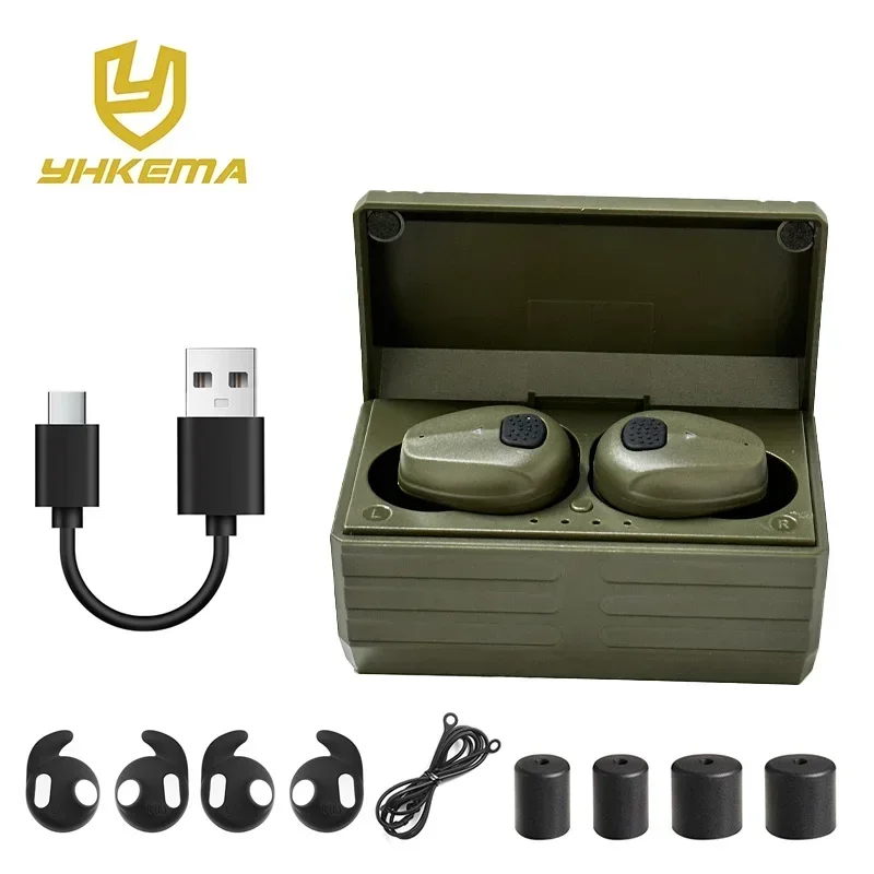 ตัวเลือกสินค้า อุปกรณ์ป้องกันหูยิงปืน Bluetooth 5.3 ขยายเสียง 4 เท่า