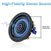Herdio 4 Inch Ceiling Mounted Speaker Recessed Ceiling Wall Waterproof Speaker For Bathroom kitchen living Room Office 6