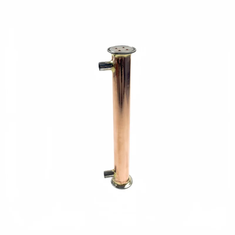 1.5"(38mm) OD50.5mm,TC Copper Condenser,L-300mm,4 Pipes Inside, 1/4" Male Or Female Thread,Reflux,Dephlegmator For Distillation