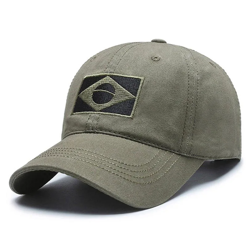 

New Brazil Flag Baseball Cap Male Snapback Men Women Bones Trucker Cap Camo Dad Hat Brasil Camouflage Caps Bone Masculino
