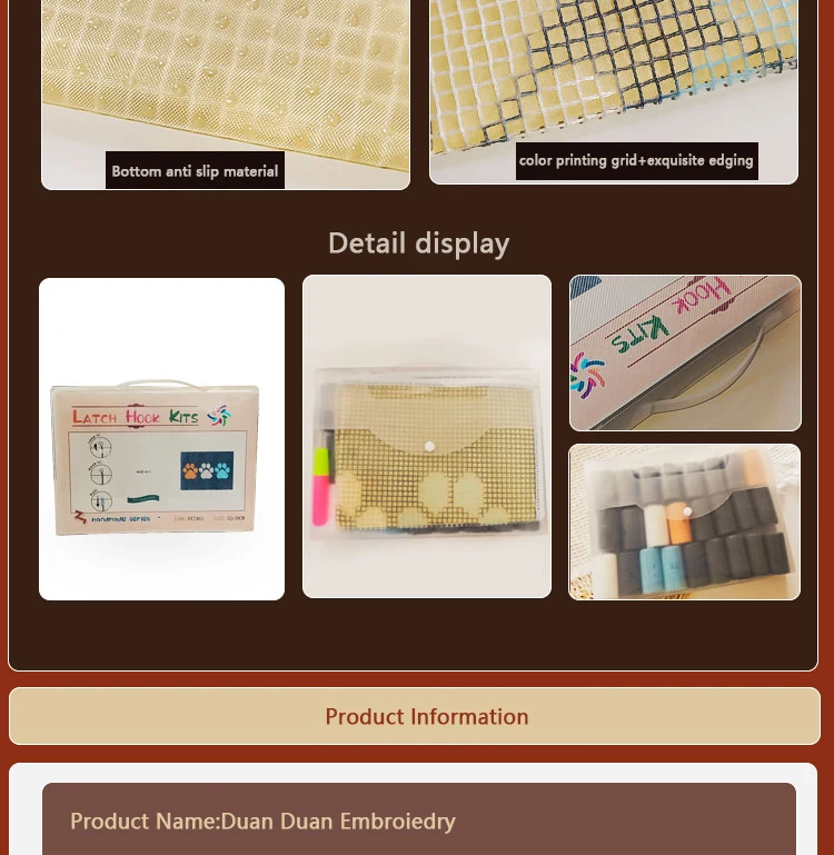 Sunflower Latch Hook Rug Kit 4