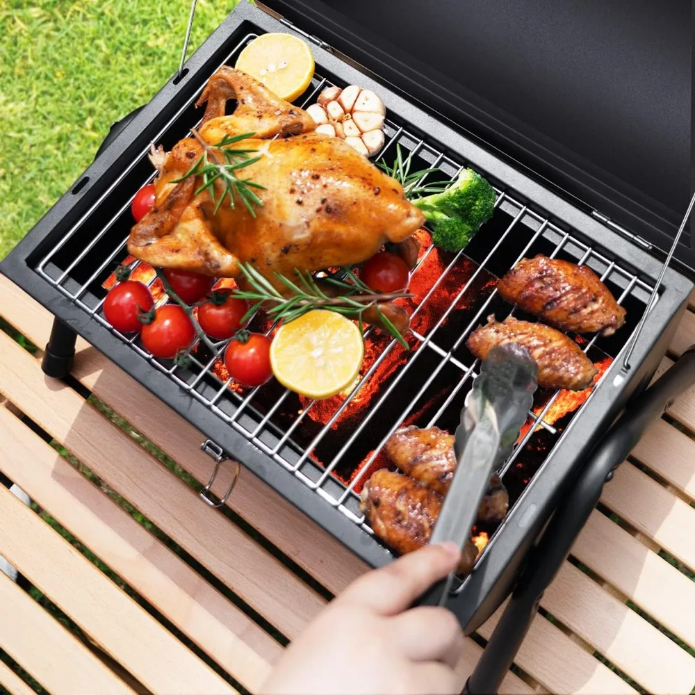 Portable Tabletop Charcoal Grill 4