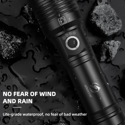 16 코어 XHP160 높은 전원 손전등 LED 토치 랜 턴 알루미늄 합금 전술 손전등 방수 Zoomable 사냥 조명 4