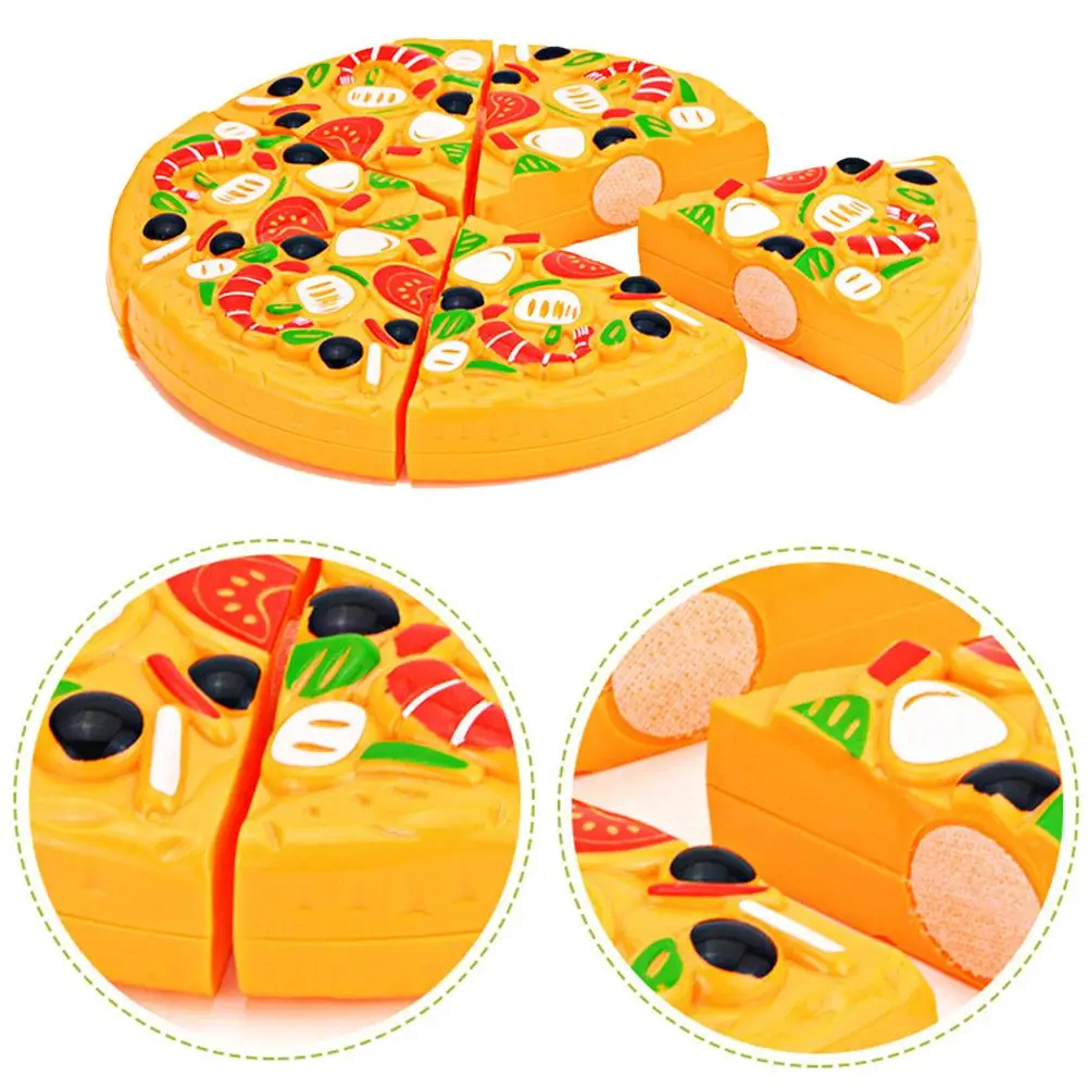 Kids Pizza Cutting Toy Simulation Plastic Pizza Dinette Child Toy Kitchen Pretend Food Cooking Kitchen Toys For Girls L0b2 kitchen toys pretend kitchen toys pretend food toys
