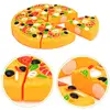 Kids Pizza Cutting Toy Simulation Plastic Pizza Dinette Child Toy Kitchen Pretend Food Cooking Kitchen Toys For Girls L0b2 3