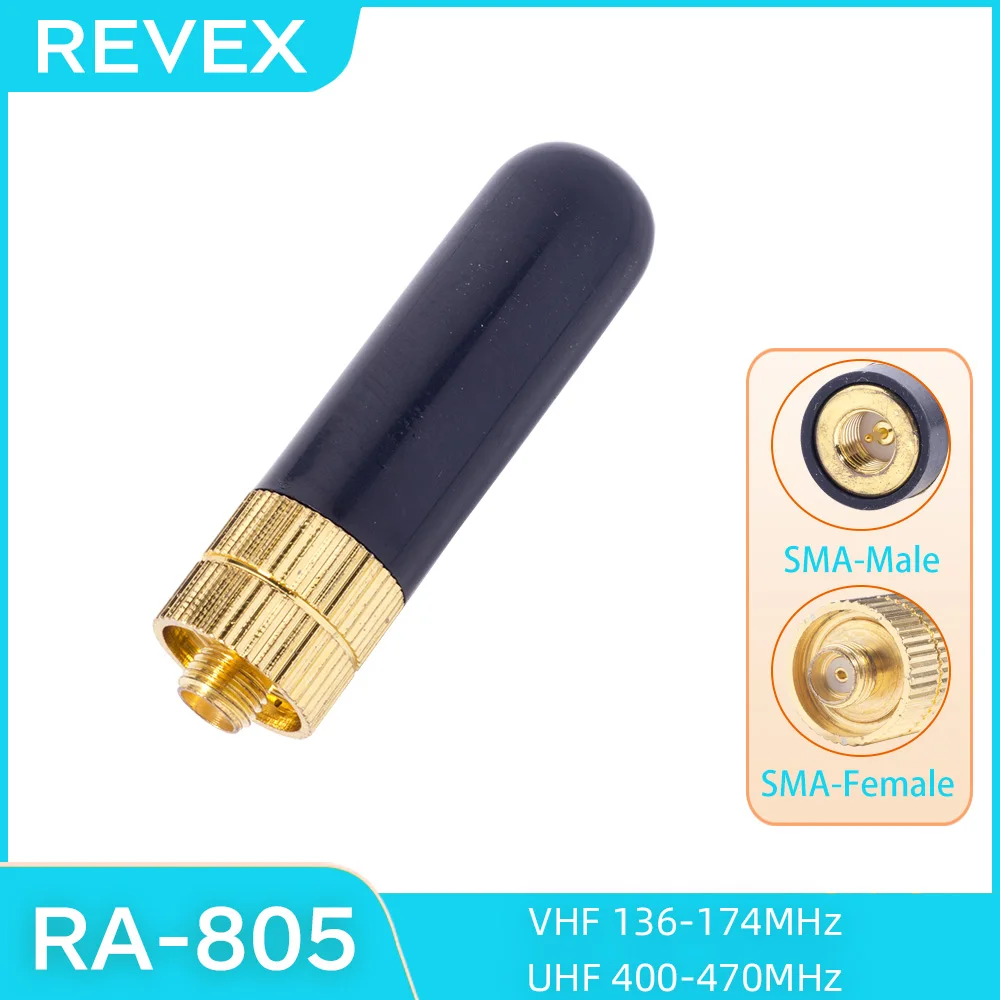 Revex UHF VHF SMA Female Two Way Radio Antenna For wouxun Kenwood UV82 Walkie Talkie Handheld Radio Antenna baofeng UV-5R