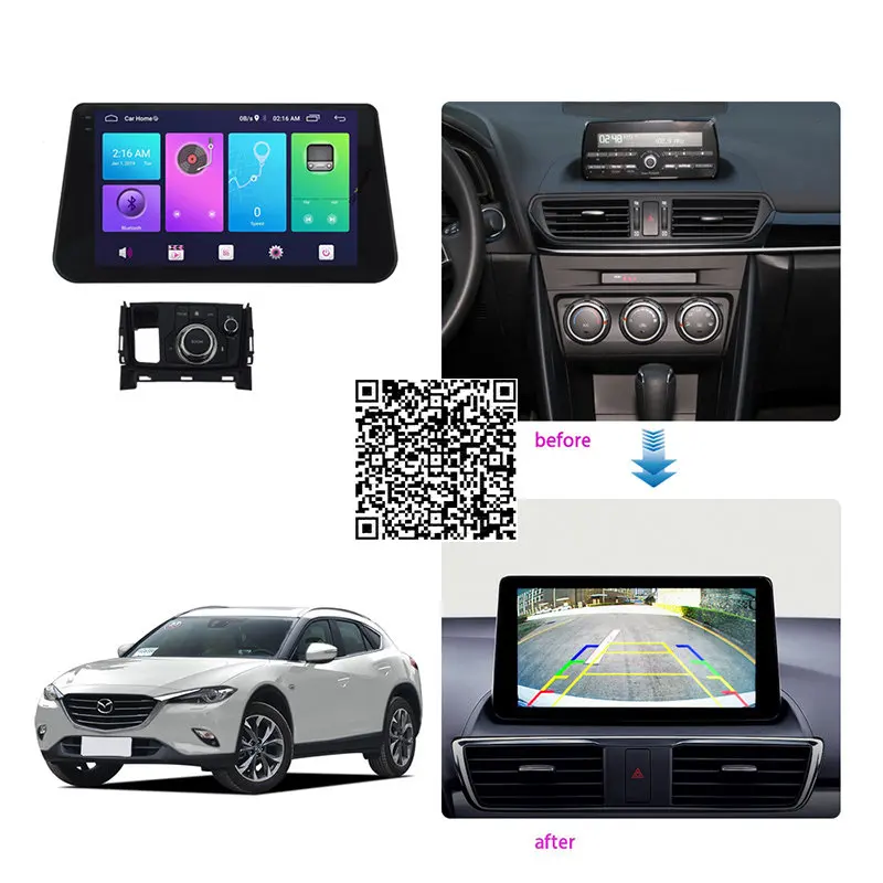 

4+64G Car Radio Stereo For Mazda CX-4 2016 Android Multimedia System GPS Navigation DVD Player