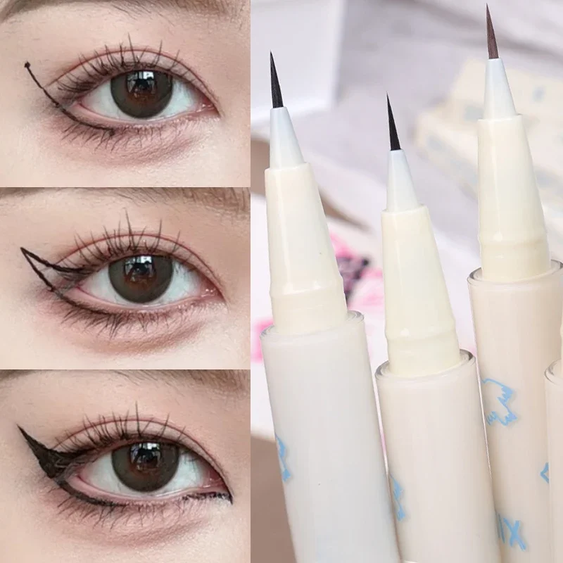 

Matte Black Liquid Eyeliner Pen Waterproof long Lasting Quick Drying Ultra-fine Head Eye Liner Lower Lashes Eye Makeup Cosmetics