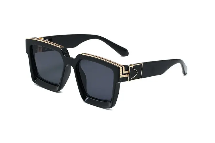 

Новые европейские и американские модные мужские и женские большие квадратные солнцезащитные очки в оправе с бриллиантами солнцезащитные очки для миллиардеров UV400