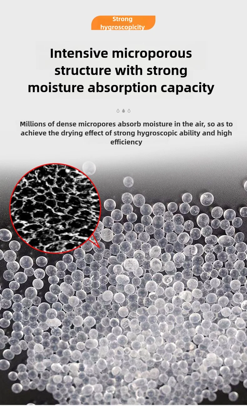 Description Picture 5 of item100pcs 1/2/3/g Silica Gel Desiccant Transparent Silicone Desiccant Small Package Dehumidifier Shoes Moisture-proof Agent