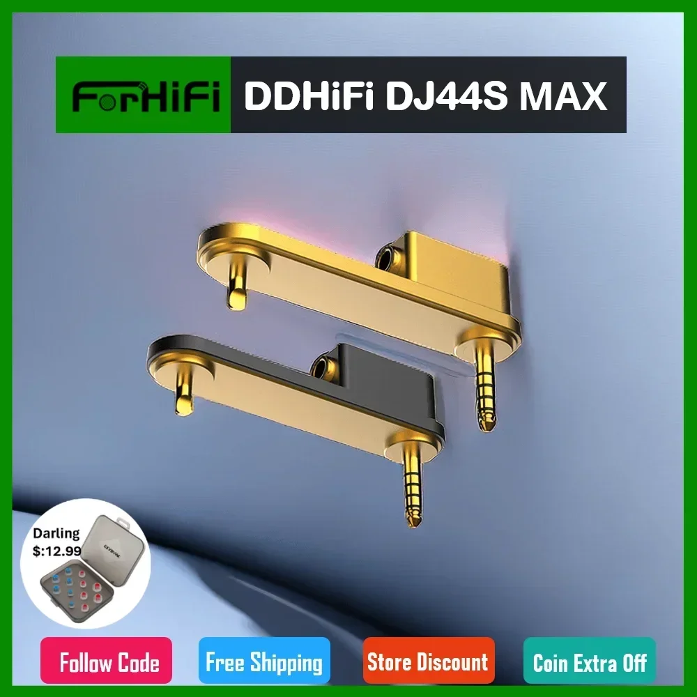 DD ddHiFi DJ44S MAX Ground Pin Adatper, Designed Exclusively for SONY&rsquo;s NW-WM1AM2 and NW-WM1ZM2 Premium Music Players