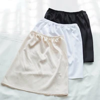 Mini jupes décontractées pour femmes, jupe basique pour dames, sous-robe, ample, demi-slip, jupon, sous-jupe, été 1