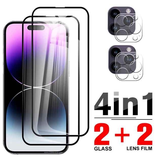 Protector Camera Iphone 13 14 Pro Max Mini Tempered Glass Full Cover Lens -  Screen Protectors - Aliexpress