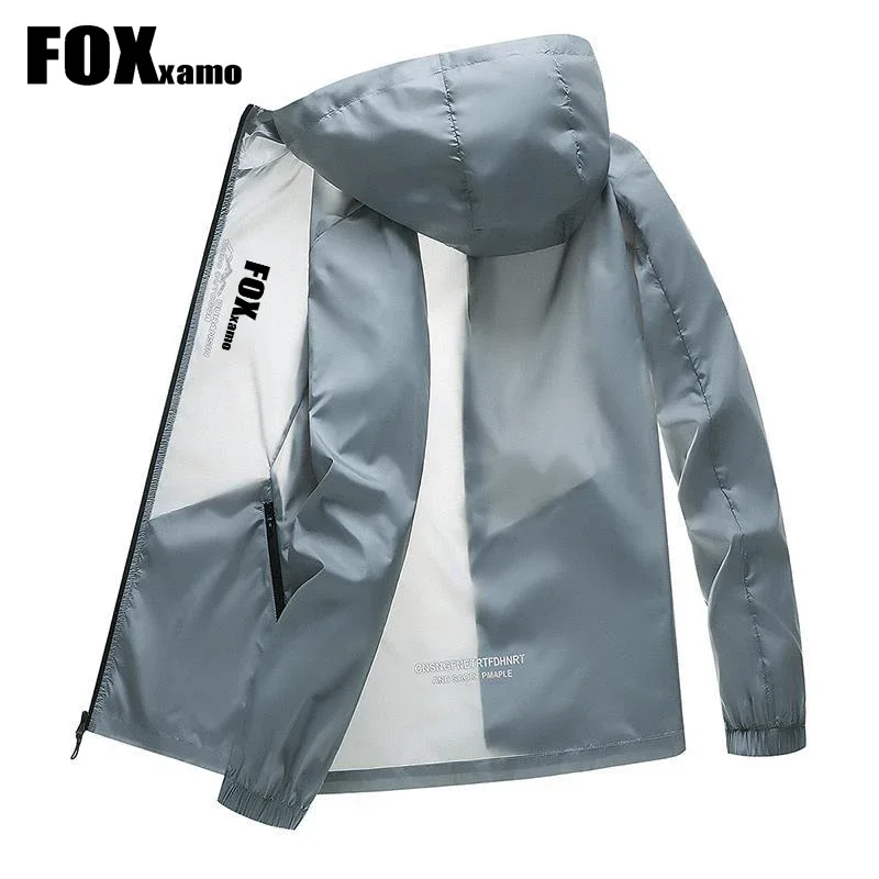 Fox Xamo 남성용 자외선 차단 후드 사이클링 재킷, 커플 통기성 빠른 건조 낚시 의류, 여름 신상