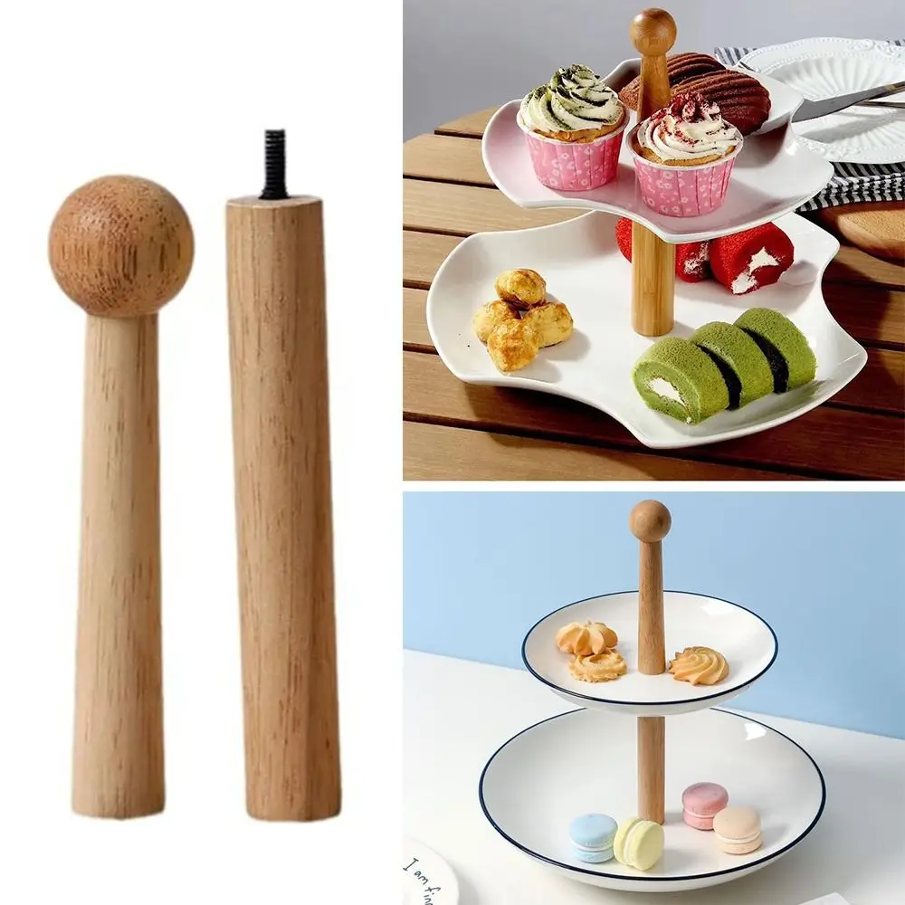 Wooden 2 Tier Cake Plate Stand for Wedding Party
