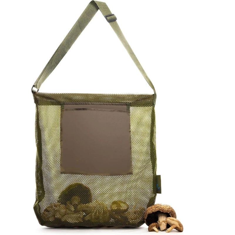 

Portable Mutifunctional Foraging Bag 43*40cm Outdoor Camping Mushroom Picking Mesh Pouch Kids Beach Sand Toy Storage Organizer